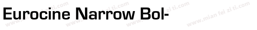 Eurocine Narrow Bol字体转换
